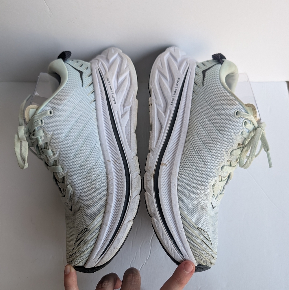 Hoka Bondi X Mint And White Athletic Sneakers Size 8.5B - Picture 3 of 8